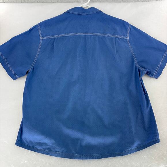 Tommy Bahama RELAX Island Blue Short Sleeve Button Down Shirt Size S Approx - Picture 2 of 15